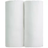 T-TOMI set od 2 bijela pamučna ručnika Tetra, 90 x 100 cm