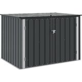  Kutija za spremanje u vrtu Crna 151,5 x 107 x 100 cm Čelik | shoptok.hr