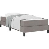 vidaXL Postelja z vzmetnico z vzmetnico Taupe 90 x 200 cm blago, (5000128288) | Shoptok.si