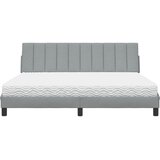  Krevet s madracem Hanko svjetlosivi 180x200 cm od tkanine | shoptok.hr