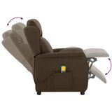  Massagerica s jastukom Smeđa 93.5 x 67.5 x 101.5 cm tkanina | shoptok.hr