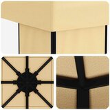 Gazebo 4 × 3 m Krem Poliester i čelik 190 gsm | shoptok.hr