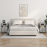 vidaXL Nočna omarica 2 pcs Siva sonoma 40 x 31 x 60 cm Konstruiran les | Shoptok.si