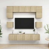  8-dijelni set TV ormarića boja hrasta sonome od iverice | shoptok.hr