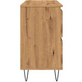 vidaXL Kopalniška omarica artisan hrast 80x33x60 cm inženirski les | Shoptok.si
