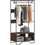 vidaXL Garderobna omara rjavi hrast 90x50x180 cm inženirski les | Shoptok.si