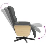  Masažni naslonjač od tkanine s osloncem za noge tamnosivi | shoptok.hr