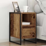vidaXL Noćni ormarić s ladicama 2 pcs Staro drvo 39,5 x 30 x 50 cm | shoptok.hr