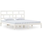  Okvir za krevet bijeli 180x200 cm bračni od masivnog drva | shoptok.hr