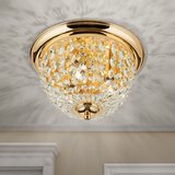 Orion dlu 1840/35 - kristalno plafonsko svetlo, 3x E27/40W/230V, prečnik 35 cm, zlatno | Eponuda.com