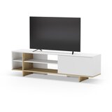 Marckeric Bijela TV komoda u dekoru hrasta 160x44 cm Cequoia – | shoptok.hr