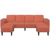  Kavč z blazino Rdeče oranžna 250 x 188 x 76 cm Žametna tkanina, (5000137857) | Shoptok.si