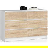 AKORD KOMODA K120 6SZ CLP BELO / SONOMA, (21703061) | Shoptok.si
