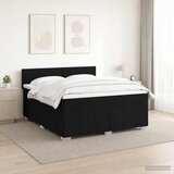  Boxspring krevet s madracem Crna 160 x 200 cm Tkanina | shoptok.hr