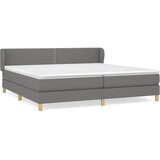 Krevet s oprugama i madracem tamnosivi 200 x 200 cm od tkanine | shoptok.hr