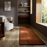 Flair Rugs Ručno rađena vunena staza boja terakote 60x230 cm Checkerboard – | shoptok.hr