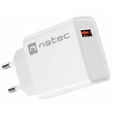 Natec RIBERA USB Type-A Charger, QC3.0, 3A 18W, White | ePonuda.com