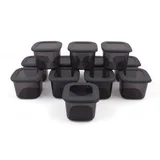 Set kutija za pohranu (12 komada), Foly - Anthracite