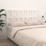 Maison Chic posteljno vzglavje - vzglavna omarica - nočna omarica belo 145,5x4x100 cm trdna borovina, (21706055) | Shoptok.si
