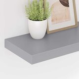  Plutajuće zidne police 4 kom sive 50 x 23 x 3,8 cm MDF | shoptok.hr