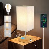 Nettlife Lampe de table tactile dimmable USB vintage E27 avec fonction de charge avec port de charge Type-C et USB sans ampoule, (22144006) Cene