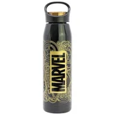 Črna otroška steklenička za vodo iz nerjavečega jekla 665 ml Marvel –