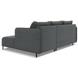 Makamii temno siva raztegljiva/s prostorom za shranjevanje kotna sedežna garnitura (desni kot) luana – | Shoptok.si
