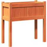 Maison Chic Vrtno korito - Greda - Cvetlični Lonec z nogami voščeno rjavo 70x31x70 cm trdna borovina, (21790080) | Shoptok.si