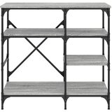  Pekarski stalak siva boja hrasta 90x40x84 cm od drva i metala | shoptok.hr
