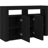 vidaXL Sideboard Crni hrast Inženjersko drvo 116 x 30 x 75 cm | shoptok.hr