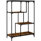 Police za knjige boja hrasta 81 x 36 x 115 cm drvo i čelik | shoptok.hr