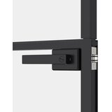 Sobna vrata crna 83 x 201,5 cm kaljeno staklo i aluminij tanka | shoptok.hr