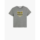 Koton T-Shirt Motto Printed Short Sleeve Crew Neck cene