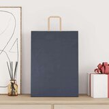  Papirnate vrećice 250 kom s ručkama plave 32x17x44 cm | shoptok.hr