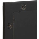 vidaXL Kopalniško ogledalo črno 50x70x2,5cm Inženirski les in medenina | Shoptok.si