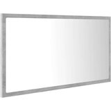 vidaXL LED kupaonsko ogledalo siva boja betona 80 x 8,5 x 37 cm drvo | shoptok.hr