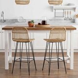 Barska stolica 2 pcs Prirodna 44 x 55 x 109 cm Ratan i Čelik | shoptok.hr