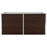  Povišena vrtna gredica smeđa 160 x 80 x 77 cm pocinčani čelik | shoptok.hr