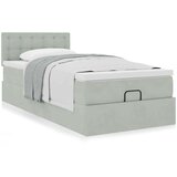 vidaXL okvir kreveta s madraca svijetlosivi 90x200cm baršunasti | shoptok.hr