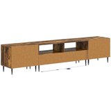  3-dijelni LED TV kabinet Dimljeni hrast Konstruirano drvo | shoptok.hr