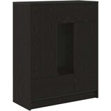  Komoda s ladicama i vratima crni hrast 73x31x90 cm | shoptok.hr