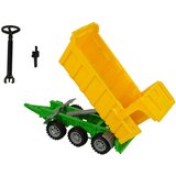 Traktor za igru s kiper prikolicom 50 cm - crveno/žuti | shoptok.hr