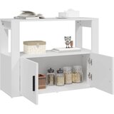  Komoda bijela 80 x 30 x 60 cm od konstruiranog drva | Eponuda.com