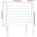  Uzglavlje s ušima tamnosivo 93x23x118/128 cm baršunasto | shoptok.hr