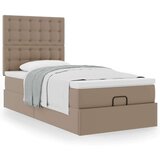 vidaXL okvir kreveta s madracem cappuccina 90x200cm umjetna koža | shoptok.hr