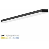Mitea Lighting M203840-C crna 60W cct led linearna svetiljka (visilica ili nadgradna) 3000~6500K nizajuća (linkabilna) IP20 1200x50x50mm