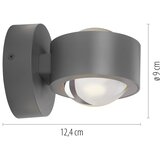 SCHÖNER WOHNEN 19331-21 - LED zidno svetlo CHIA 2xLED/2W/230V antracit | Eponuda.com