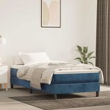  Madrac s oprugama srednje tvrdoće tamnoplavi 80 x 210 x 20 cm baršunasti | shoptok.hr