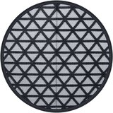 vidaXL Vanjski tepih crni Ø 200 cm PP | shoptok.hr