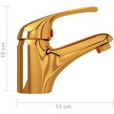 vidaXL Miješalica za umivaonik zlatna 13 x 10 cm | shoptok.hr